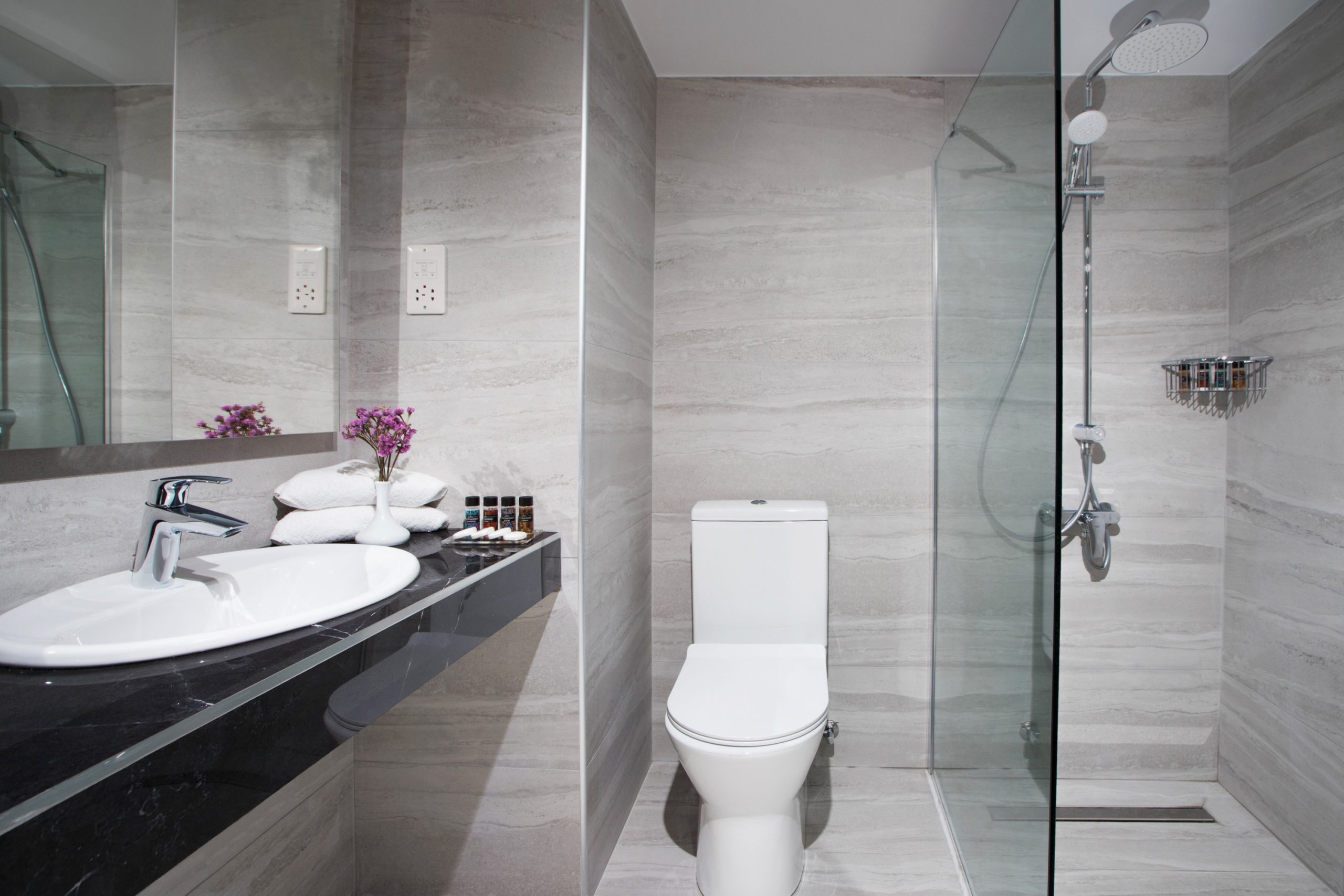 Bathroom of Double Room at Mayfair Hotel Paphos