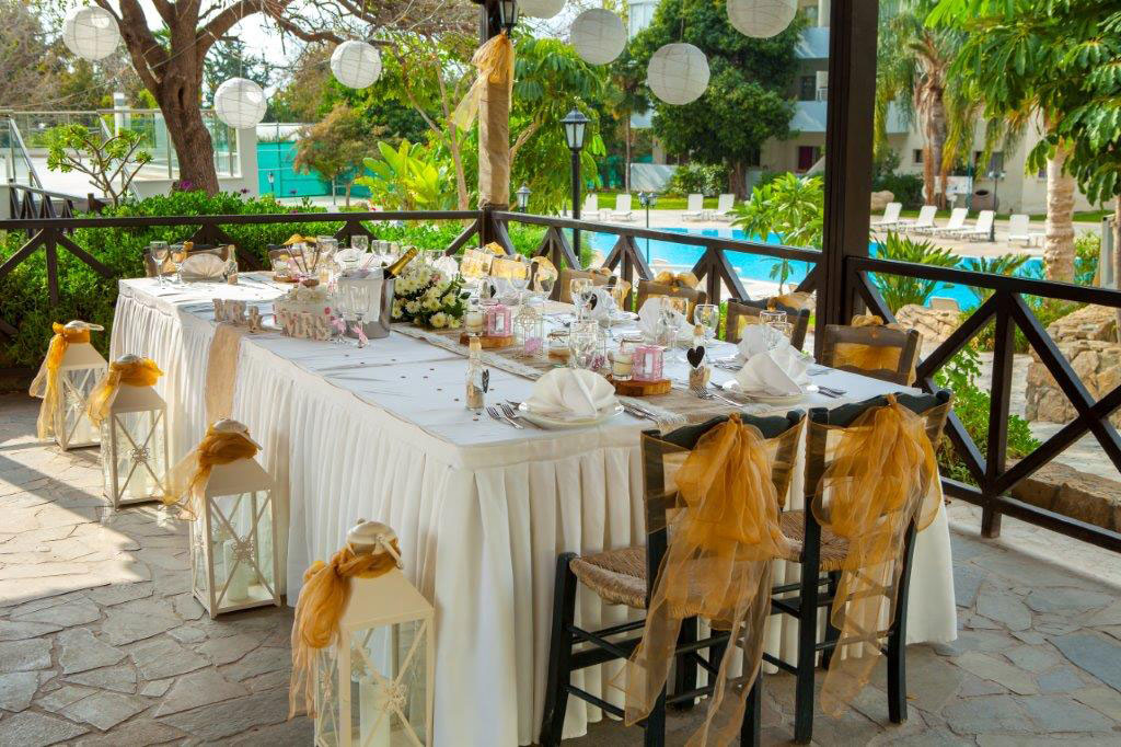 Weddings organised at Hotel Mayfair and Gardens Paphos